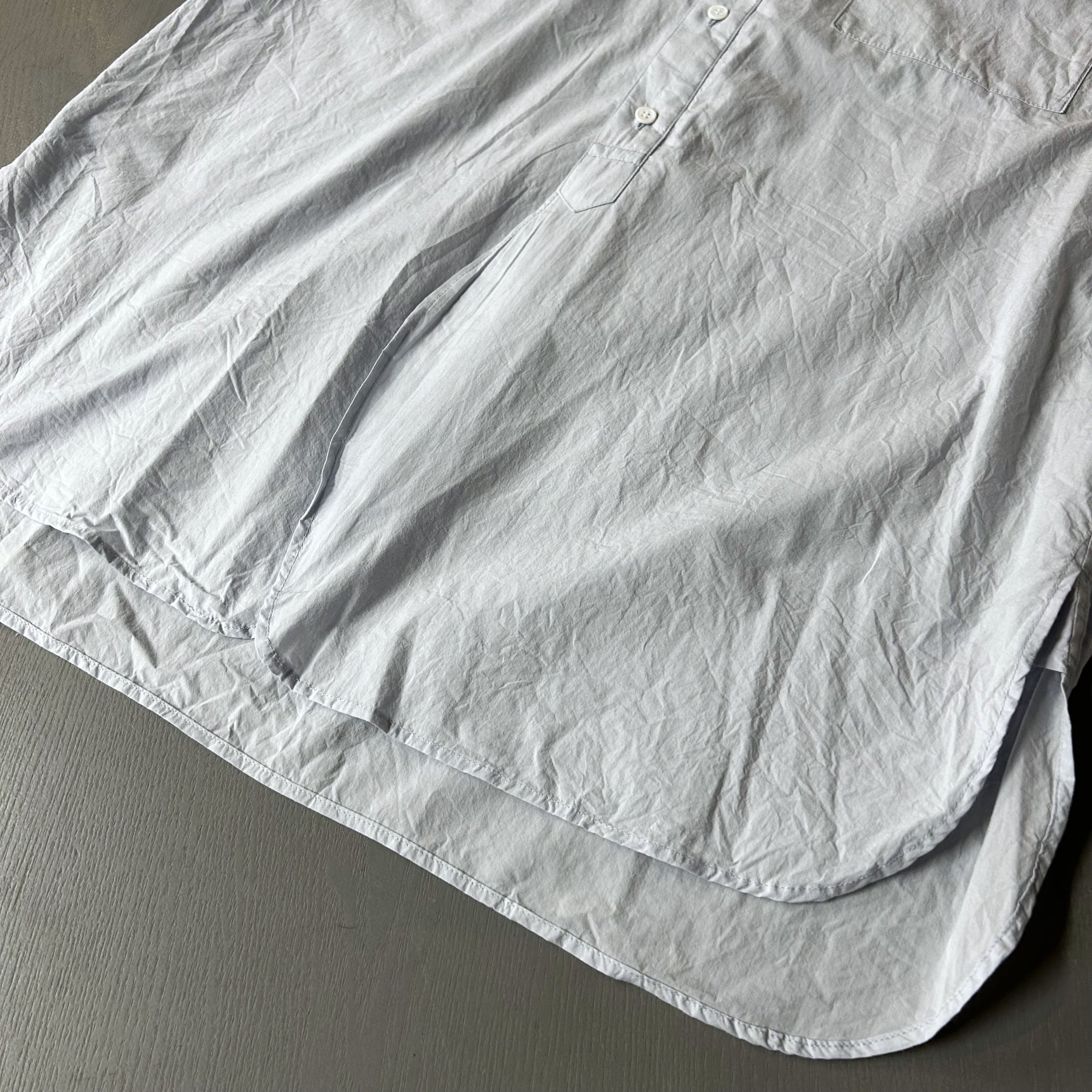 TOUJOURS Classic Band Collar Shirt | PLEASE