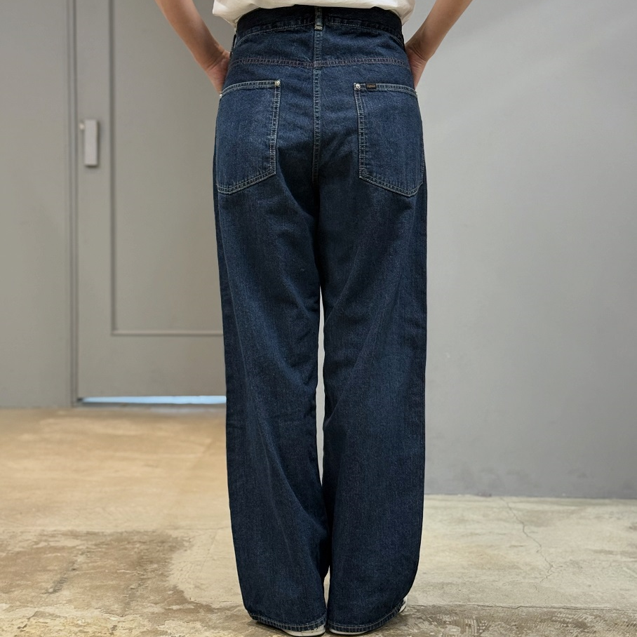 chimala WAIST ADJUSTABLE DENIM PANTS | PLEASE