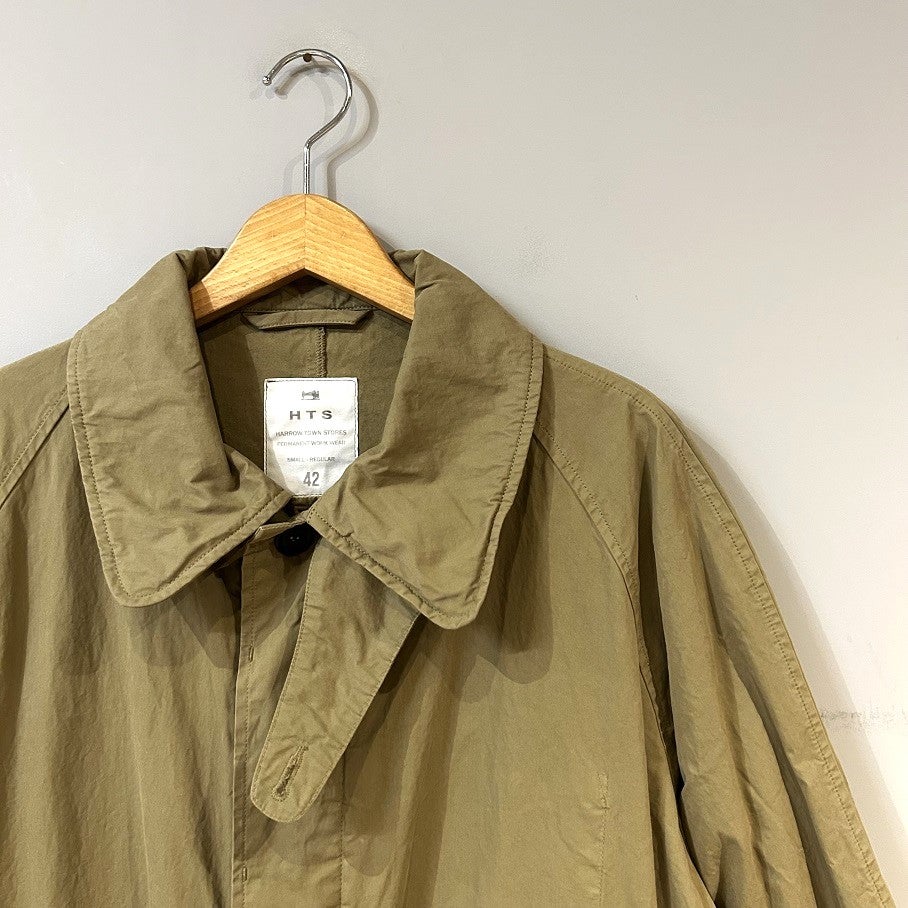 HTS LIGHT WEIGHT COTTON OVERDYED BALMACAAN COAT | PLEASE