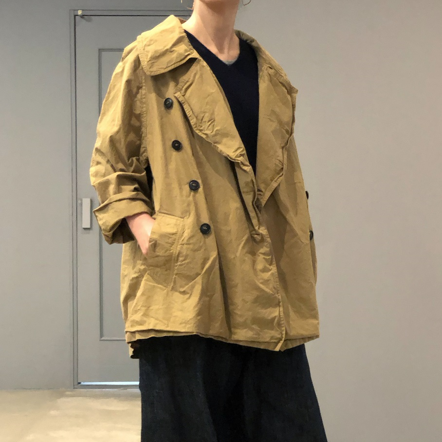 HTS] OVERDYED DOUBLE OVER COAT-