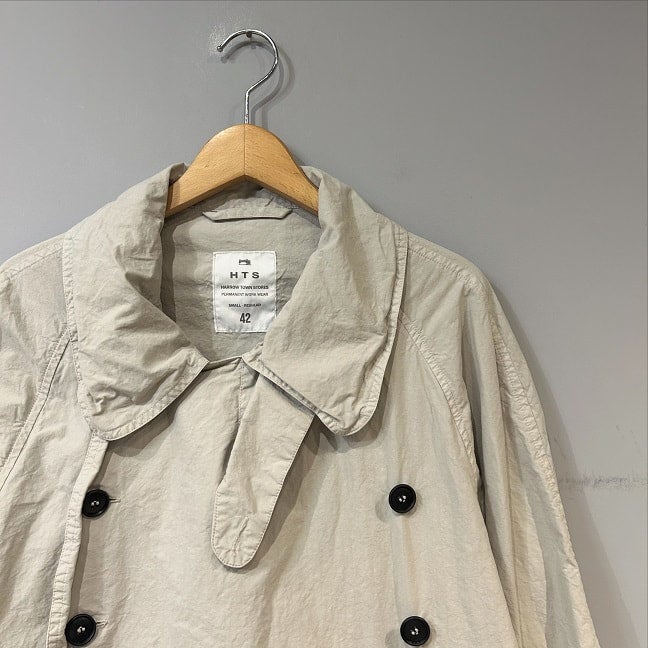 HTS LIGHT WEIGHT COTTON OVERDYED DOUBLE OVER COAT | PLEASE